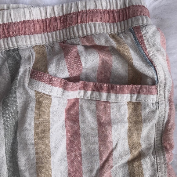 GAP Elastic Waist Striped Rainbow Shorts - Picture 2 of 6